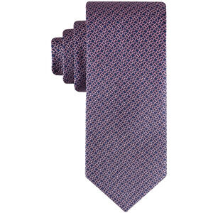 Tommy Hilfiger Men Derby Geo Tie Pink/Navy One Size